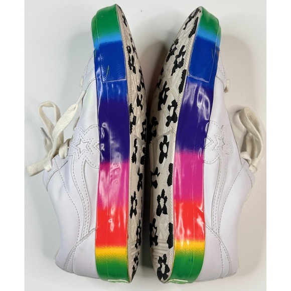 Converse Golf le Fleur Rainbow Low Top Sneakers Size Men 10 - Women 12 - Picture 7 of 13